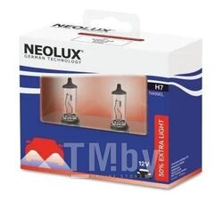 Комплект галогенных ламп пластиковая коробка 2шт 12V 55W H7 Extra Light на 50% больше света на дороге NEOLUX N499EL-SCB