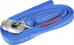 Трос ленточный буксировочный плетеный синтетический в комплекте с крюками (2500кг) Vorel 82233