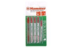 Пилка для лобзика (набор) Hammer Flex 204-903 JG WD-PL набор No3 дерево\пластик 5 видов, 5шт 30578