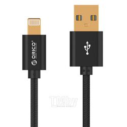 Кабель Orico USB 2.0 Type A(m)/Lighting_3.3Ft, 1.0м LTF-10-V1-BK Black