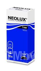 Лампа накаливания 10шт в упаковке T4W 12V 4W BA9s Standart (стандартные характеристики) NEOLUX N233