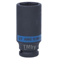 Головка торцевая ударная глубокая шестигранная KING TONY 1/2", 27 мм 443527M