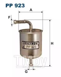 Фильтр топливный Nissan Maxima 98-, Patrol 88-97, Sunny 90-95 FILTRON PP923