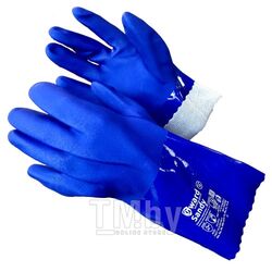 Перчатки МБС, интерлок с полным покрытием ПВХ синего цвета (размер 10 (XL)) GWARD Sandy PVC009