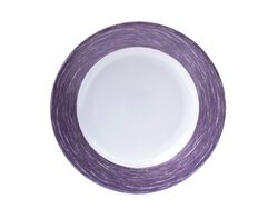 Тарелка глубокая стеклокерамическая "Brush Purple" 22,5 см (арт. L0776, код 166053)