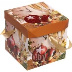 Коробка подарочная Серпантин Бой курантов 15x15x15 см 214-040