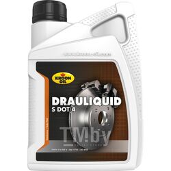 Жидкость тормозная 1L DRAULIQUID-S DOT 4 ( FMVSS 116 DOT 4, SAE J1703, ISO 4925 ) KROON-OIL 04206