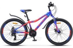 Велосипед STELS Navigator 24 410 MD V010 / LU082933 (12, синий/неоновый красный)