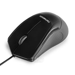 Мышь Гарнизон GM-200, USB, чип- Х, черный, 1000 DPI, 2кн.+колесо-кнопка, кабель 1,25м