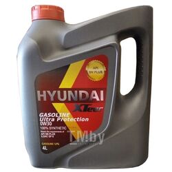 Моторное масло HYUNDAI XTEER Gasoline Ultra Protection 0W30 4L API SN PLUS LSAC GF-5, 100% Synthetic 1041122