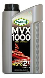 Масло моторное синтетическое 1 л - API TC , ISO-L-EGD JASO FD YACCO MVX 1000 2T/1