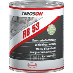 Герметик TEROSON RB 53 SPEZIAL: кузовной, для защиты сварных швов, под кисть (кисть в коплекте), серый, 1,4 кг 799671