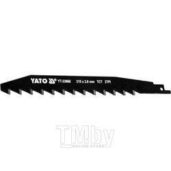 Полотно для сабельной пилы 2.0x215мм 2TPI TCT Yato YT-33960