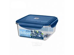 Контейнер для продуктов пластмассовый герметичный "Brilliant" синий 1,15 л (арт. 4311997, код 601497)