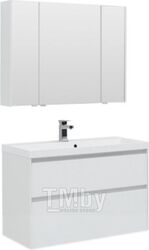Комплект мебели для ванной Aquanet Гласс 90 / 240467