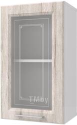Шкаф навесной для кухни Горизонт Мебель Классик 40 Витрина (рустик серый)