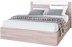 Полуторная кровать МебельЭра Эко 1400 (ясень шимо)