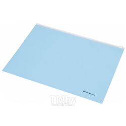Папка конверт на молнии А4 " C4604" голубой пастельный Panta Plast 0410-0039-03