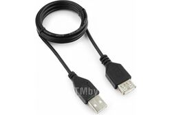 Кабель USB2.0 AM-AF 1.0м черный, пакет Гарнизон GCC-USB2-AMAF-1M