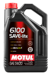 Моторное масло Motul 5W20 (5L) 6100 SAVE-LITE (API SN CF ILSAC GF-5 CHRYSLER MS-6395 FORD M2C 930A) 108033