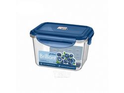 Контейнер для продуктов пластмассовый герметичный "Brilliant" синий 700 мл (арт. 4311992, код 601398)