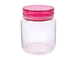 Банка для сыпучих продуктов стеклянная "colorlicious pink" 750 мл с пластмассовой крышкой Luminarc L8123
