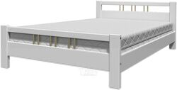 Двуспальная кровать Bravo Мебель Эстери 3 160x200 (белый античный)