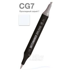 Маркер перм., худ. "Brush" двусторонний, CG7, прохладный серый 7 Sketchmarker SMB-CG7