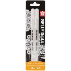 Ручка гелевая "Gelly Basic" белый 0.4мм, 2 шт. блист. Sakura BLXPGB2A