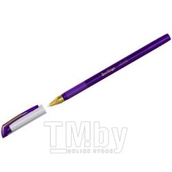 Ручка шариковая "xGold", 0,7мм, фиолетовая, фиолетовые чернила, грип Berlingo CBp_07504
