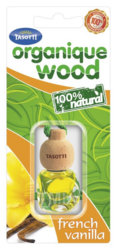 Ароматизатор Wood Organicue Ваниль, жидкостный, подвесной с деревянной крышкой, 7 мл. Tasotti TS5887