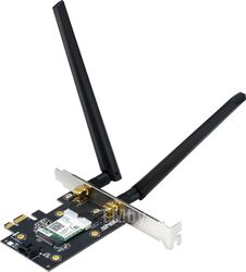 Сетевой адаптер PCI Express 3.0 x1, 802.11ax + Bluetooth 5.0, до 2402 Mbps ASUS PCE-AX3000