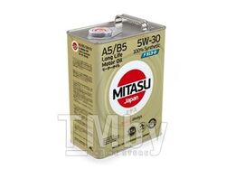 Моторное масло синтетическое MITASU 5W30 4L SPECIAL F API SL CF ACEA A5 B5 A1 B1 FORD M2C913-D 100% Synthetic MJF114