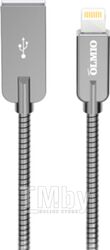 Кабель Olmio Steely USB 2.0 - Lightning 2.1A / 038649 (1.2м, серый)
