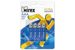 Батарейка AAA LR03 Mirex Алкалайн 4 шт. в блистере