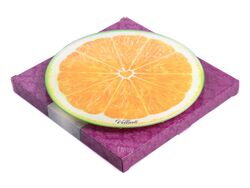 Блюдо стеклянное "Апельсин" круглое вращающееся 30 см (арт. Ап1/14, код 255683)