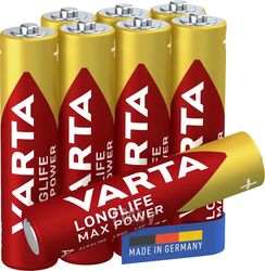 Батарейки MAX T. AAA BLI 8 VARTA (5+3) (упаковка 8шт)