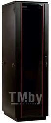 Шкаф телекоммуникационный напольный 47U (600х800) дверь стекло, цвет чёрный ЦМО ШТК-М-47.6.8-1ААА-9005