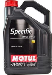 Масло моторное ACEA A1 B1 VW 508 00 509 00 PORSCHE C20 MOTUL 0W20 (5L) SPECIFIC 508 00 509 00