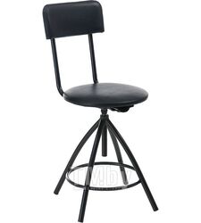 Кресло кассира КС-3 (Кожа иск, PV, 1 (черный), винт, BL)