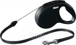 Поводок-рулетка Flexi New Classic 11801 (S, черный)