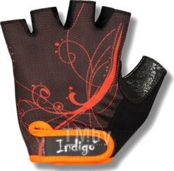 Перчатки для пауэрлифтинга Indigo SB-16-1743 (M, черный/оранжевый)