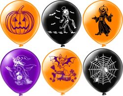 Набор воздушных шаров БиКей Хеллоуин 7107251 (25шт)