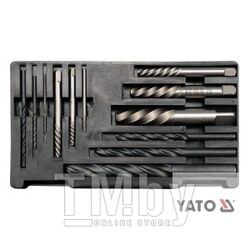 Сверло по металлу для извлечения обломанных болтов (12пр) Yato YT-0591
