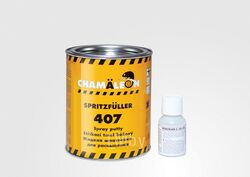 Шпатлевка Spritzfuller: жидкая распыляемая (отвердитель в комплекте), 1,24 кг CHAMALEON 14075