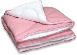 Одеяло Angellini Дуэт 8с017дб (172x205, розовый/белый)