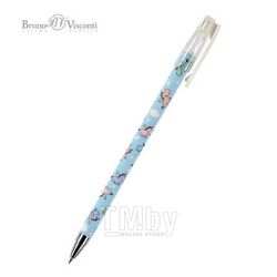 Ручка шариковая "HappyWrite. Единорожки в облачках", 0,5мм, синяя Bruno Visconti 20-0215/17