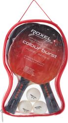 Набор для пинг-понга Roxel Colour Burst (2 ракетки + 3 мяча)