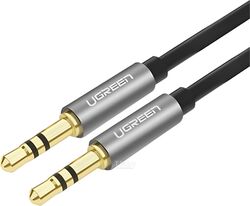 Кабель UGREEN 3.5mm Male to 3.5mm Male Straigth to angle flat Cable 5m AV119 (Black) (10729)