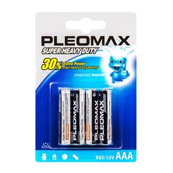 Батарейки солевые 1,5 V R03 (AAA) 4 шт. Pleomax SAMSUNG PSR03